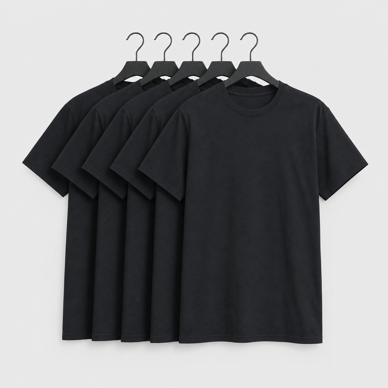Men's Short Sleeve T-Shirt Pack, Big & Tall, Crewneck Cotton T-Shirts for Men, Value Packs - front view
